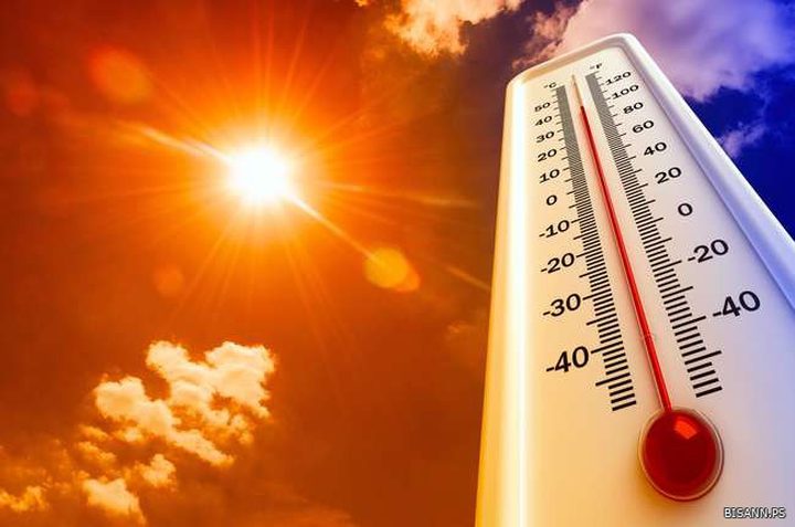 ارتفاع على درجات الحرارة والأرصاد تحذر من خطر التعرض المباشر لأشعة الشمس وحدوث الجفاف